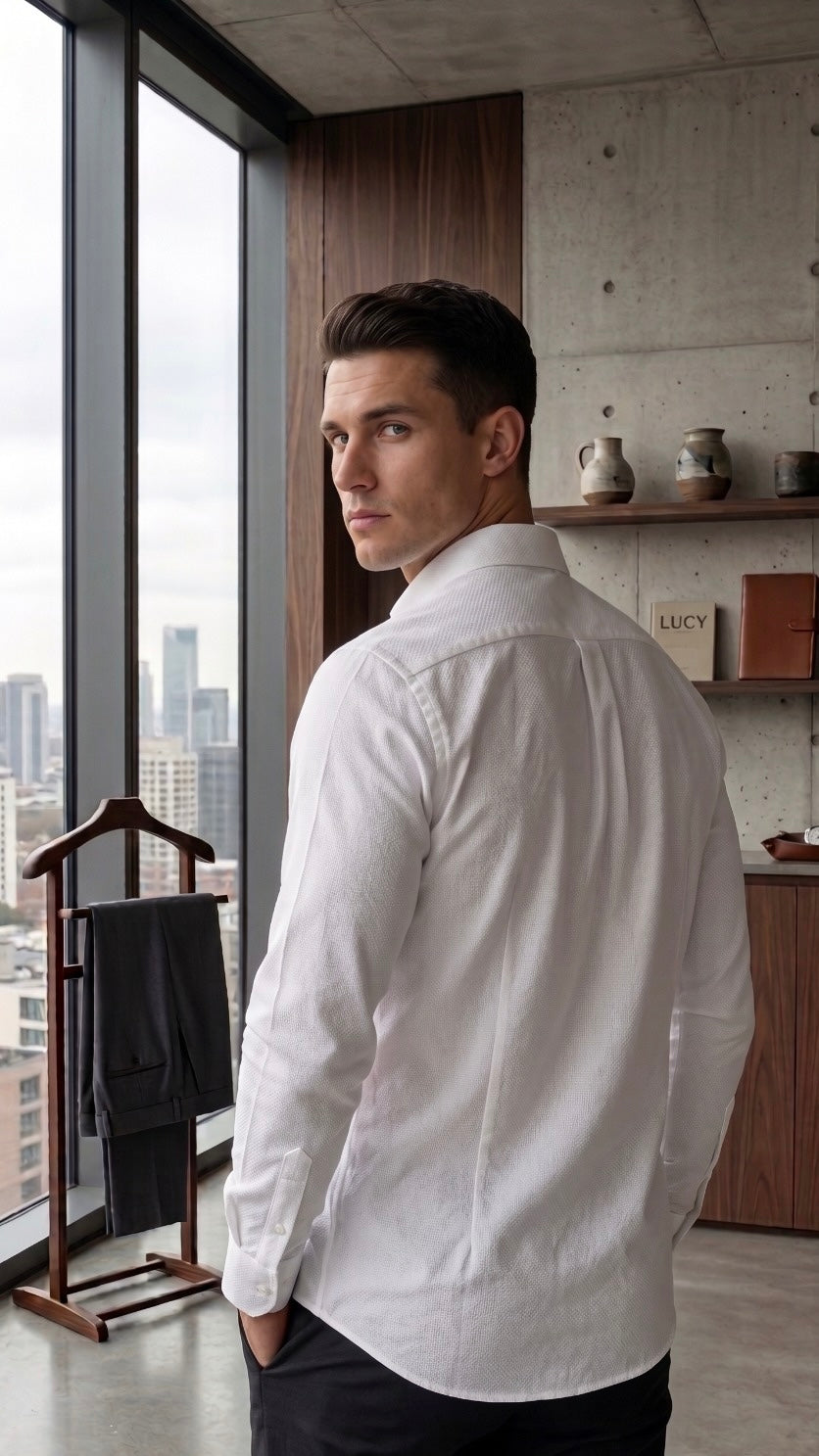 Oxford Lenin Shirt - White