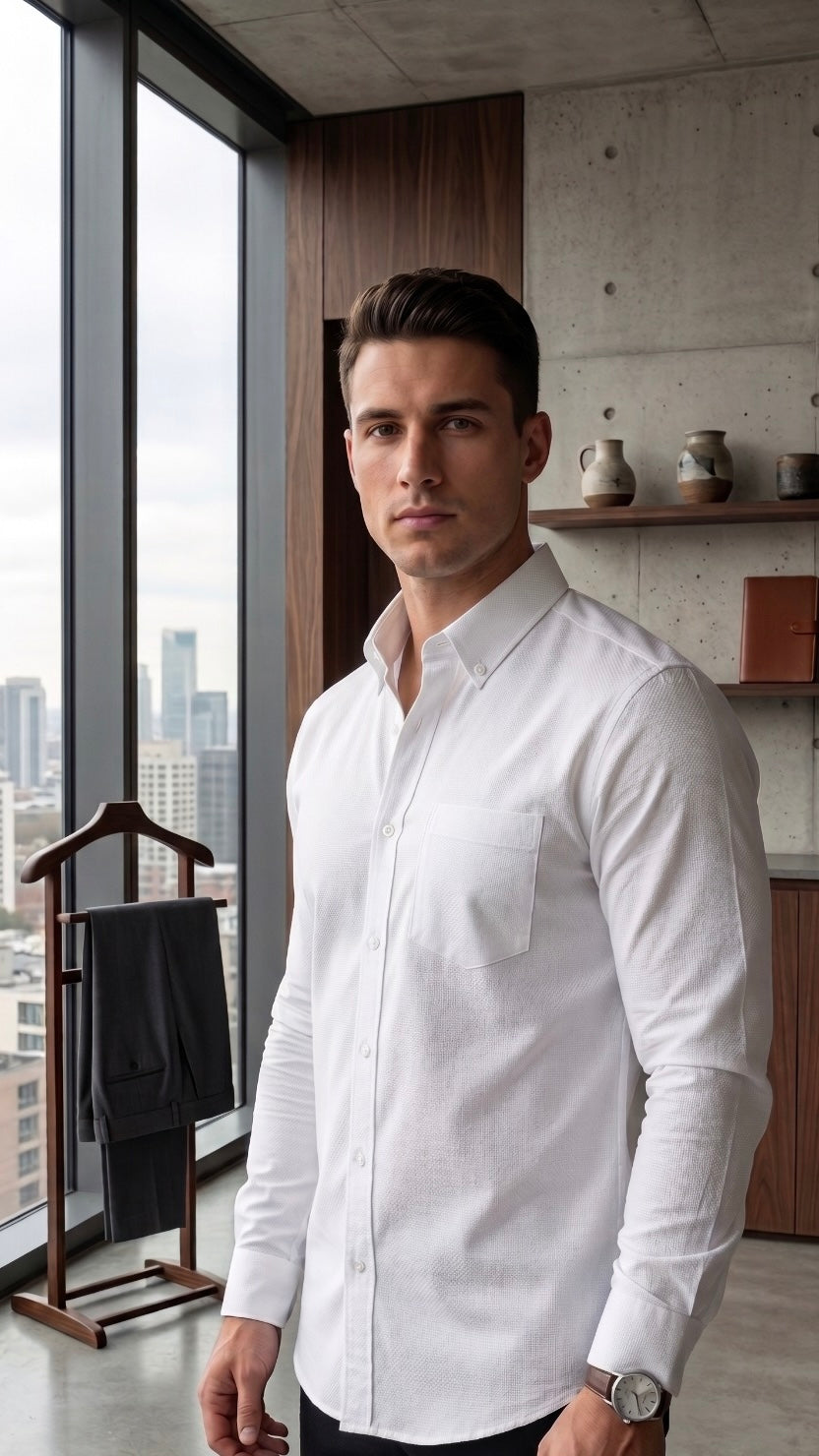 Oxford Lenin Shirt - White