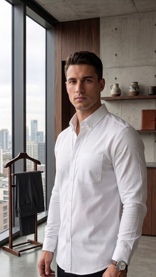 Oxford Lenin Shirt - White