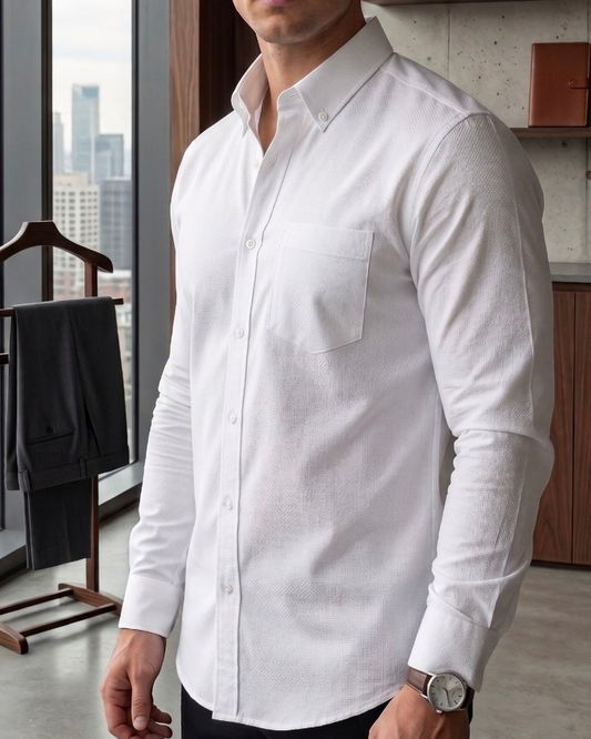 Oxford Lenin Shirt - White