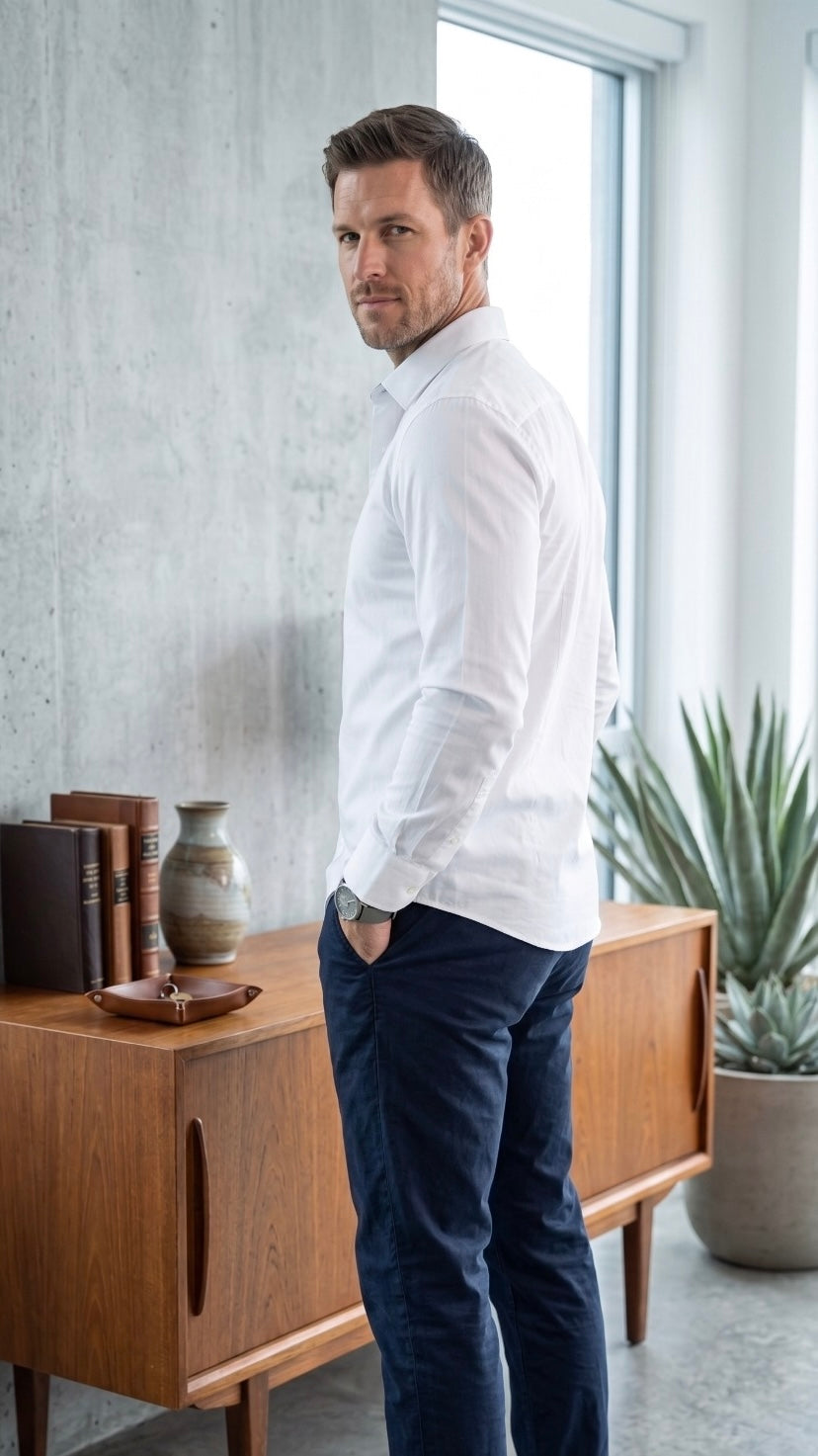 Formal Cotton Shirt - White