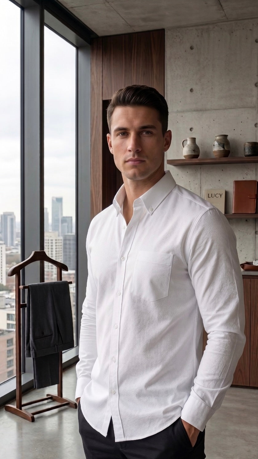 Oxford Lenin Shirt - White